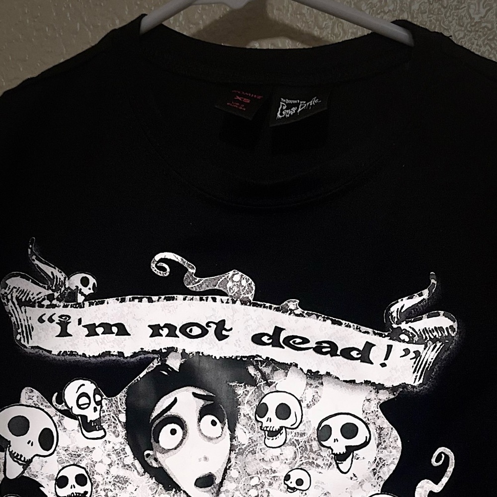 Tim Burton Corpse bride crop top